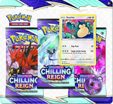 Pokemon Sword & Shield Chilling Reign 3-Booster Pack Blister Both Sets Eevee & Snorlax