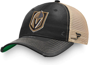 Men's Fanatics Branded Black Vegas Golden Knights True Classic Washed Trucker Snapback Hat - Bleacher Bum Collectibles, Toronto Blue Jays, NHL , MLB, Toronto Maple Leafs, Hat, Cap, Jersey, Hoodie, T Shirt, NFL, NBA, Toronto Raptors