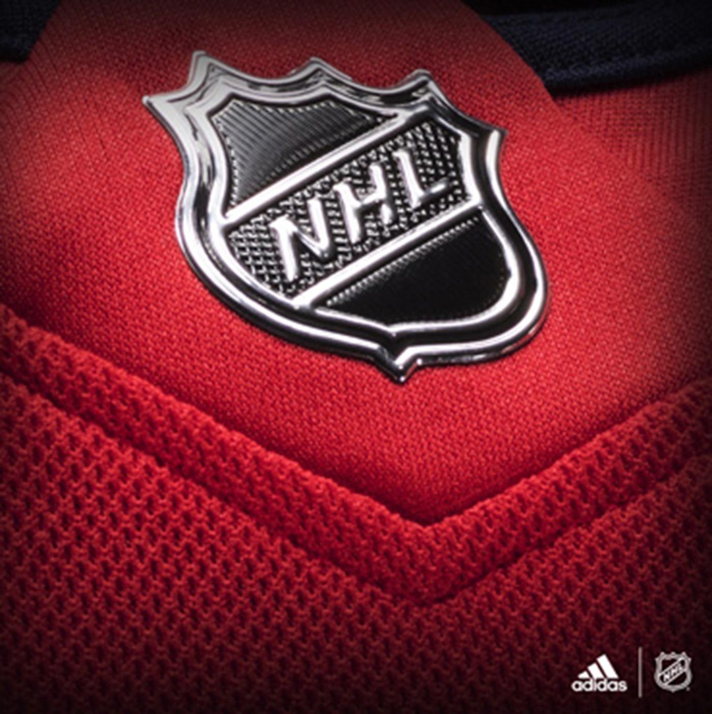 Adidas Capitals Home Authentic Jersey Red