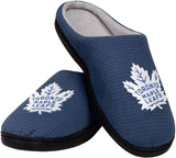 Men's Toronto Maple Leafs NHL Hockey Plush Logo Soft Slipper Memory Foam - Multiple Sizes