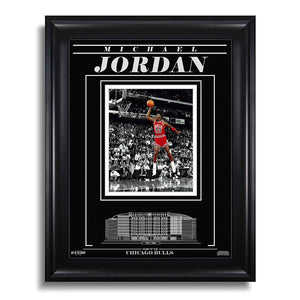 Michael Jordan Chicago Bulls Engraved Framed Photo - Dunk Spotlight - Bleacher Bum Collectibles, Toronto Blue Jays, NHL , MLB, Toronto Maple Leafs, Hat, Cap, Jersey, Hoodie, T Shirt, NFL, NBA, Toronto Raptors