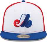 Men's Montreal Expos New Era Tri-Colour 1969-1991 Authentic Collection On-Field 59FIFTY Fitted Hat