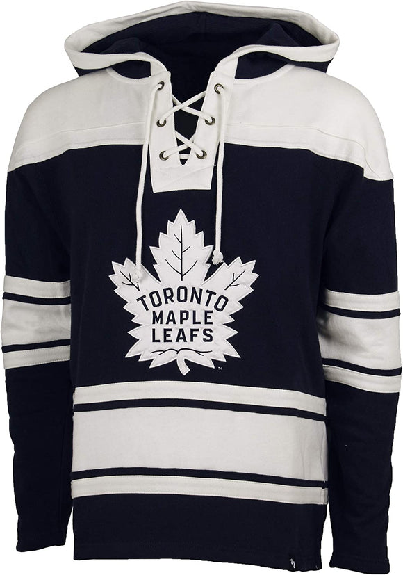 Men's Toronto Maple Leafs NHL Hockey '47 Brand Heavyweight Jersey Lacer Hoodie
