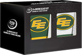 Edmonton Elks CFL Football Mixing Glass Set of Two 16oz Full Logo in Gift Box