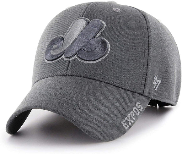 Men's Montreal Expos Defrost MVP Adjustable Hat Cap Grey One Size Fits Most - Bleacher Bum Collectibles, Toronto Blue Jays, NHL , MLB, Toronto Maple Leafs, Hat, Cap, Jersey, Hoodie, T Shirt, NFL, NBA, Toronto Raptors