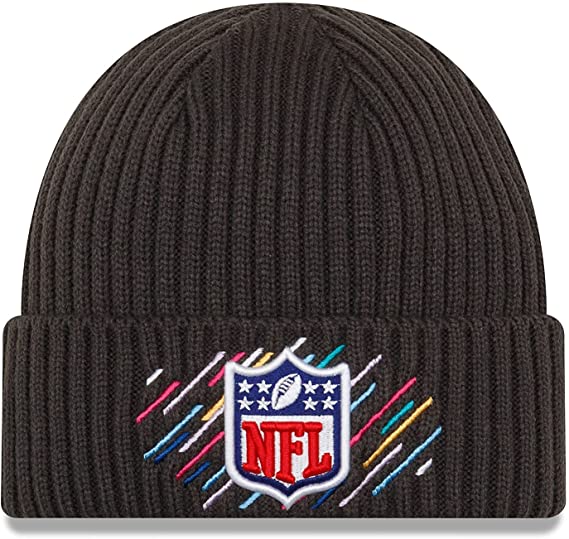 Men's New Era Charcoal NFL Shield Logo 2021 NFL Crucial Catch - Knit Hat