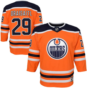Edmonton Oilers Leon Draisaitl Youth Orange Premier Replica - Player Jersey