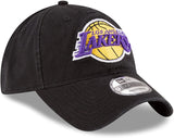 Men's Los Angeles Lakers New Era Black 9TWENTY Core Classic Twill Adjustable Hat