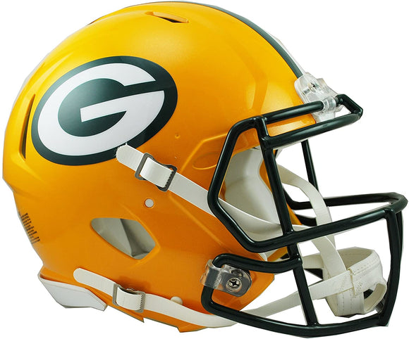 NFL Football Riddell Green Bay Packers Full Size Revolution Speed Authentic Helmet