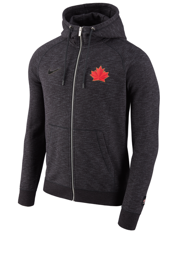 Men's 2018 Olympics Team Canada Hockey Legacy Full Zip Black Hoodie - Bleacher Bum Collectibles, Toronto Blue Jays, NHL , MLB, Toronto Maple Leafs, Hat, Cap, Jersey, Hoodie, T Shirt, NFL, NBA, Toronto Raptors
