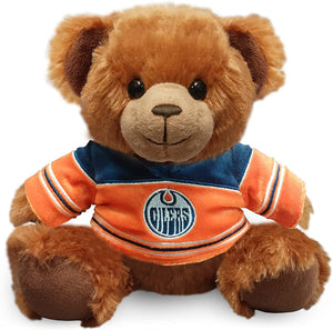 Edmonton Oilers NHL Hockey 7.5" Jersey Teddy Bear Plush by Forever Collectibles