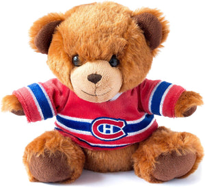 Montreal Canadiens NHL Hockey 7.5" Jersey Teddy Bear Plush by Forever Collectibles - Bleacher Bum Collectibles, Toronto Blue Jays, NHL , MLB, Toronto Maple Leafs, Hat, Cap, Jersey, Hoodie, T Shirt, NFL, NBA, Toronto Raptors
