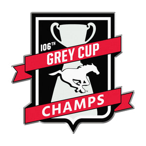 Calgary Stampeders 2018 106th Grey Cup Champions CFL Football Collectible Lapel Pin - Bleacher Bum Collectibles, Toronto Blue Jays, NHL , MLB, Toronto Maple Leafs, Hat, Cap, Jersey, Hoodie, T Shirt, NFL, NBA, Toronto Raptors