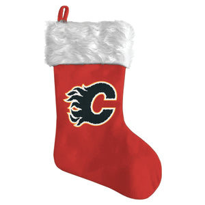 Calgary Flames NHL Hockey Christmas Light Up Felt Stocking Team Logo