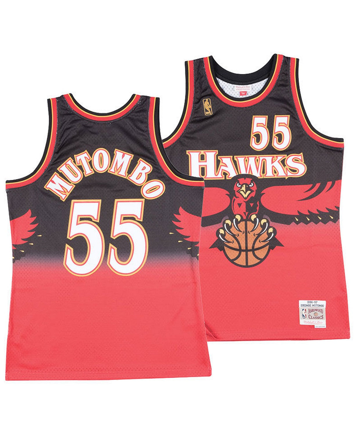 Dikembe Mutombo Atlanta Hawks 1996-1997 Authentic Jersey - Rare