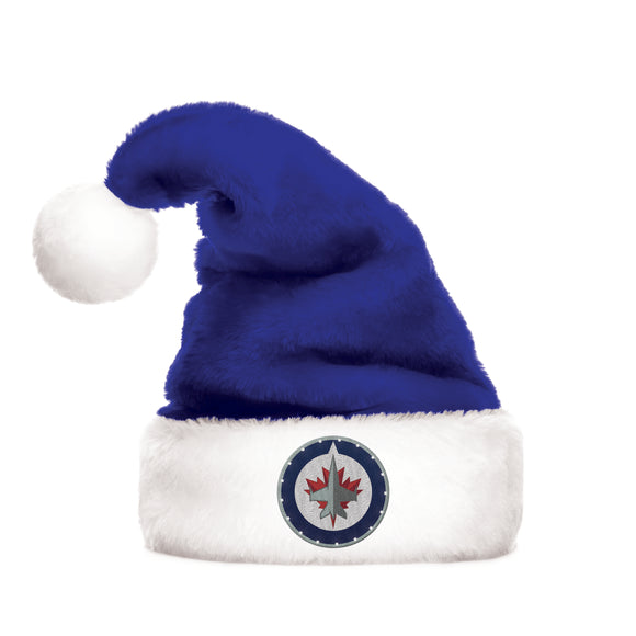 Winnipeg Jets NHL Hockey Christmas Light Up Santa Pom Team Logo Hat