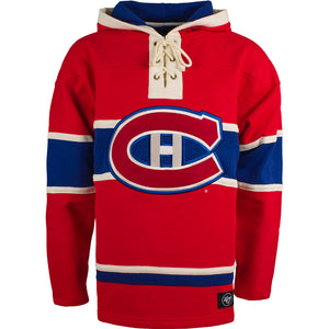 Men's Montreal Canadiens '47 Brand Heavyweight Jersey Lacer Hoodie - Bleacher Bum Collectibles, Toronto Blue Jays, NHL , MLB, Toronto Maple Leafs, Hat, Cap, Jersey, Hoodie, T Shirt, NFL, NBA, Toronto Raptors