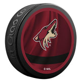 Arizona Coyotes Retro Reverse Double-Sided Logo NHL Inglasco Souvenir Puck