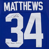 Auston Matthews Toronto Maple Leafs Autographed Blue Adidas Authentic Jersey with "2021 Rocket Richard" Inscription