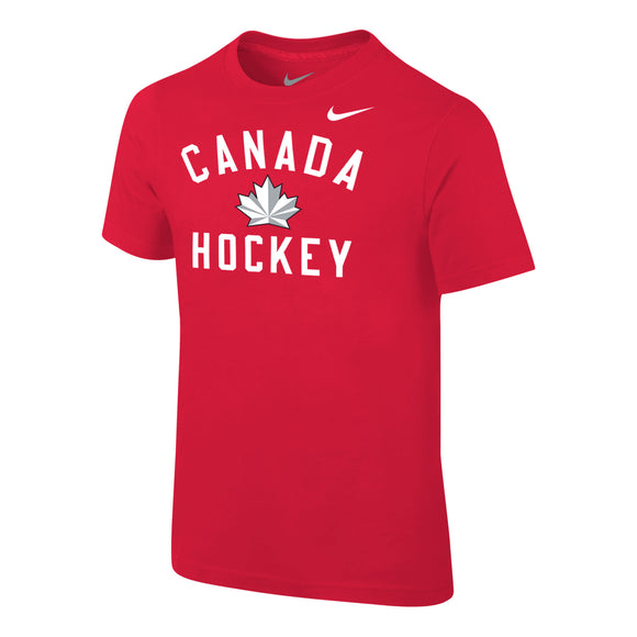 2018 Team Canada Nike Hockey Olympic Red Child T Shirt - Multiple Sizes - Bleacher Bum Collectibles, Toronto Blue Jays, NHL , MLB, Toronto Maple Leafs, Hat, Cap, Jersey, Hoodie, T Shirt, NFL, NBA, Toronto Raptors