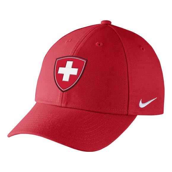 2018 Team Switzerland Hockey Nike IIHF Primary Logo Wool Classic Adjustable Cap Hat - Bleacher Bum Collectibles, Toronto Blue Jays, NHL , MLB, Toronto Maple Leafs, Hat, Cap, Jersey, Hoodie, T Shirt, NFL, NBA, Toronto Raptors