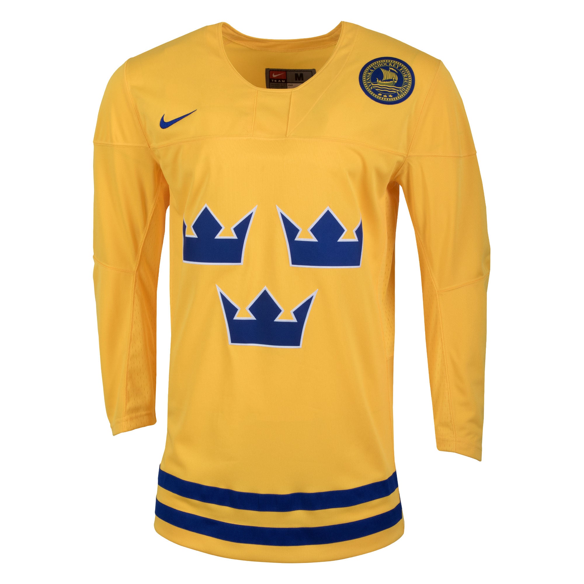 landelijk Reproduceren dauw 2018 Team Sweden Nike Hockey Olympic Yellow Blank Replica Jersey - Men –  Bleacher Bum Collectibles