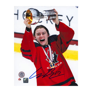 Connor Bedard Team Canada Signed World Juniors Autographed 8x10 Photograph