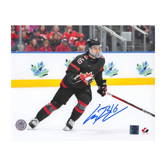 Connor Bedard Team Canada Signed World Juniors Autographed 8x10 Photo