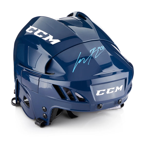 Connor Bedard Autographed Regina St Pats Brand New CCM Navy Blue Hockey Helmet