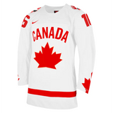 Men's Nike White IIHF Hockey Team Canada One Leafs Connor Bedard Replica Jersey