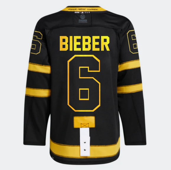 Men's Toronto Maple Leafs adidas Authentic X Drew House Flipside Alternate Jersey - Justin Bieber