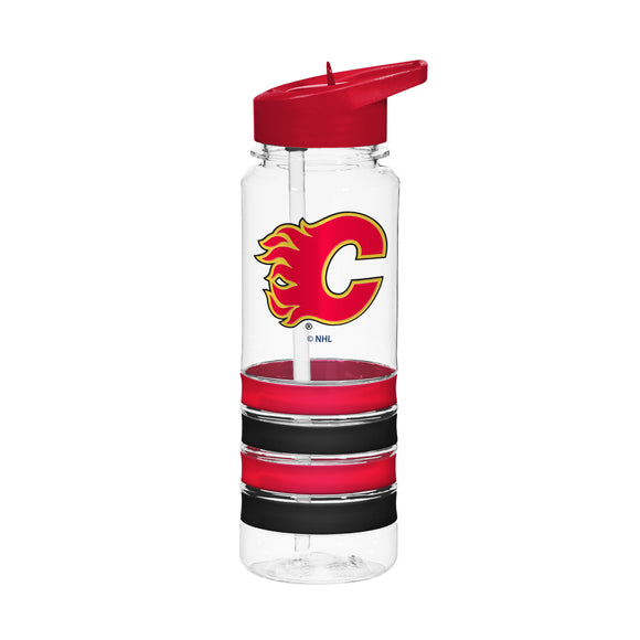 The Sports Vault Calgary Flames NHL Hockey - 25oz. Banded Water Bottle