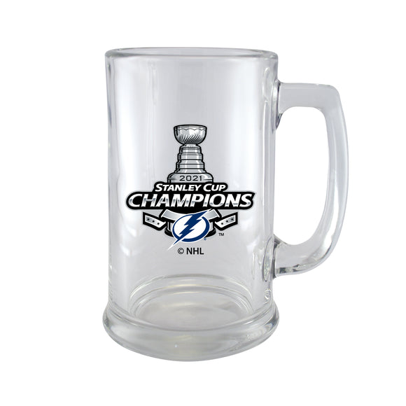 Tampa Bay Lightning NHL Hockey 2021 Stanley Cup Champions - Sport 15oz. Glass Mug