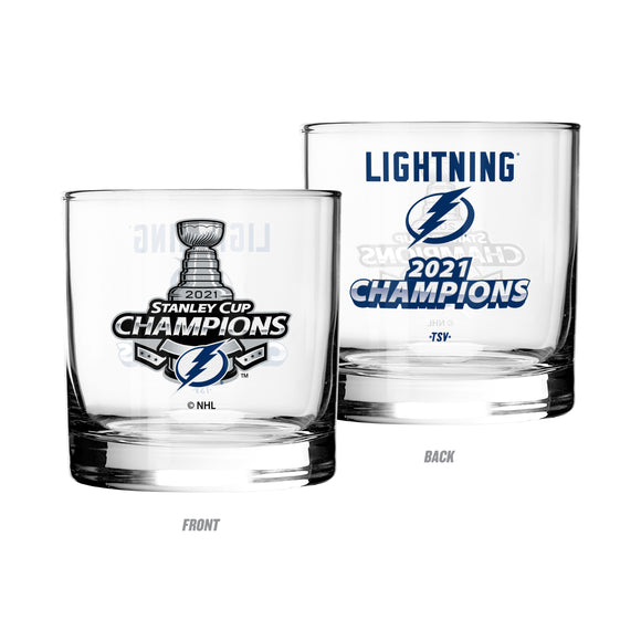 Tampa Bay Lightning The Sports Vault 2021 Stanley Cup Champions - 11oz. Rocks Glass