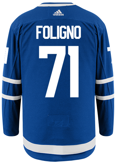 Men's Toronto Maple Leafs Nick Foligno adidas Blue Authentic Player Hockey Jersey