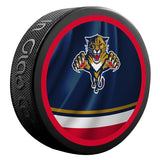 Florida Panthers Retro Reverse Double-Sided Logo NHL Inglasco Souvenir Puck