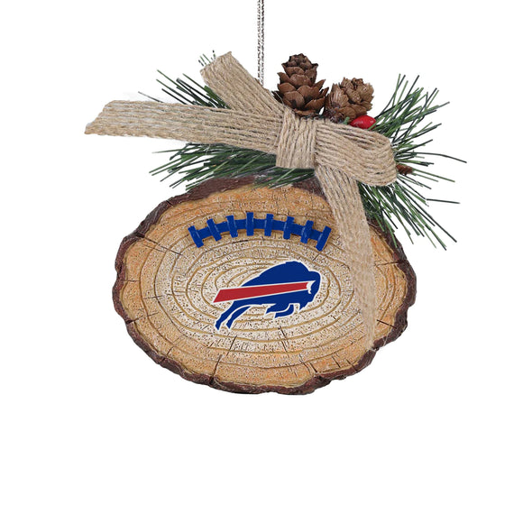 Buffalo Bills Ball Stump Tree Ornament NFL Football by Forever Collectibles