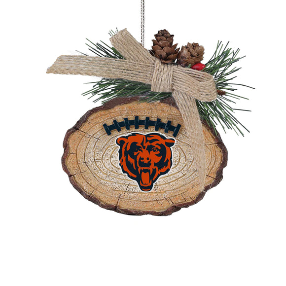 Chicago Bears Ball Stump Tree Ornament NFL Football by Forever Collectibles