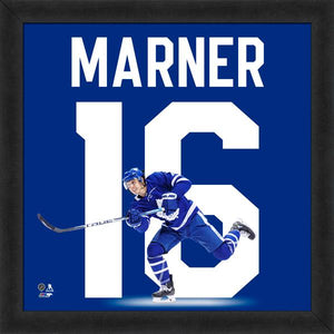 Toronto Maple Leafs Mitch Marner 13" x 13" Uniframe Front Frame NHL Hockey - Bleacher Bum Collectibles, Toronto Blue Jays, NHL , MLB, Toronto Maple Leafs, Hat, Cap, Jersey, Hoodie, T Shirt, NFL, NBA, Toronto Raptors