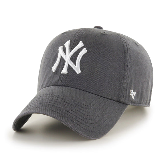 Men's New York Yankees 47 Brand Graphite Clean Up Adjustable Buckle Cap Hat
