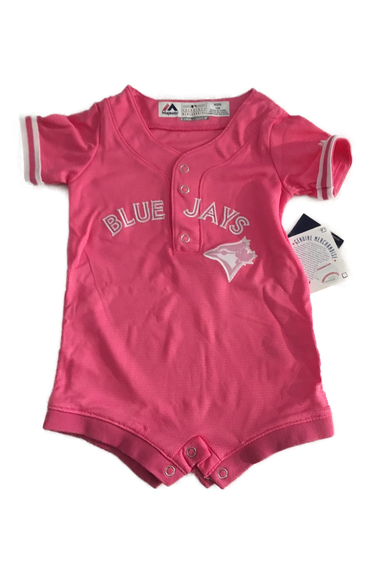 Toronto Blue Jays Infant Kids Child Large Age 6x/7 Jersey Cool Base Blue  Alt MLB