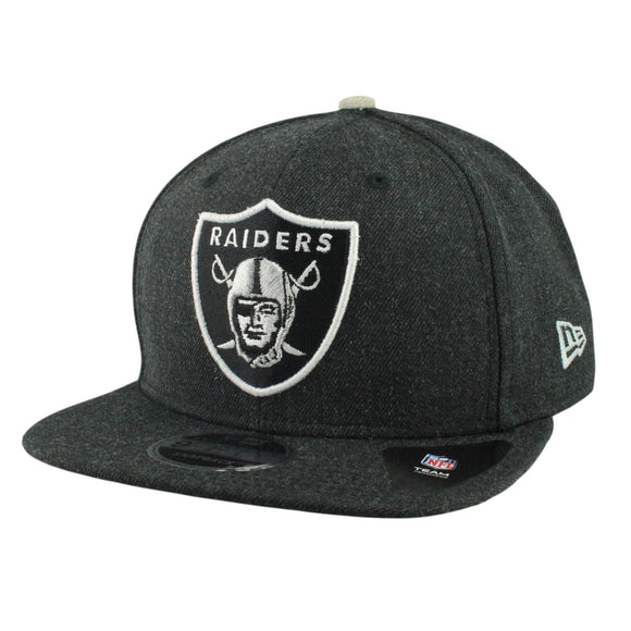 Oakland Raiders NFL New Era 9Fifty Heather Hype Snapback Hat Cap