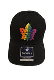 Men's Toronto Maple Leafs Fanatics Branded Pride Black Rainbow Logo Adjustable Hat - Bleacher Bum Collectibles, Toronto Blue Jays, NHL , MLB, Toronto Maple Leafs, Hat, Cap, Jersey, Hoodie, T Shirt, NFL, NBA, Toronto Raptors