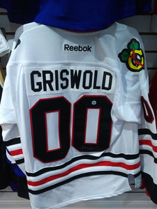 Chevy Chase Signed Chicago Blackhawks White Christmas Vacation Clark Griswold Custom Stitched Hockey Jersey - Bleacher Bum Collectibles, Toronto Blue Jays, NHL , MLB, Toronto Maple Leafs, Hat, Cap, Jersey, Hoodie, T Shirt, NFL, NBA, Toronto Raptors