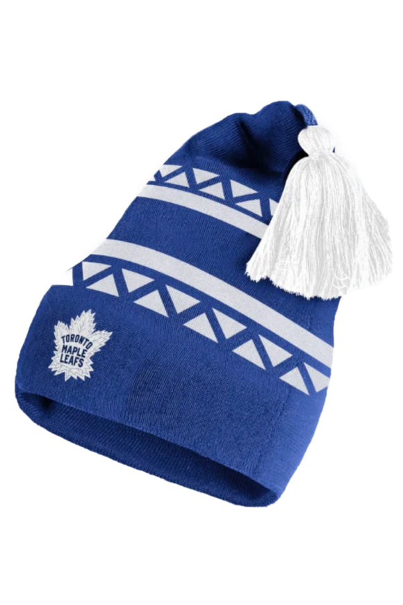 Men's Toronto Maple Leafs 2022-23 Adidas Reverse Retro Tassel Beanie Toque Knit Hat