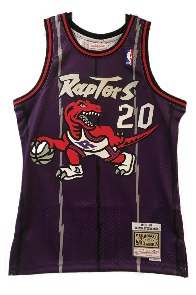 Men's Toronto Raptors Damon Stoudamire Mitchell & Ness Purple 1995-96 ...