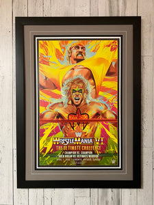 WWE Wrestlemania VI "The Ultimate Challenge" Hulk Hogan vs The Ultimate Warrior - Limited Edition Print