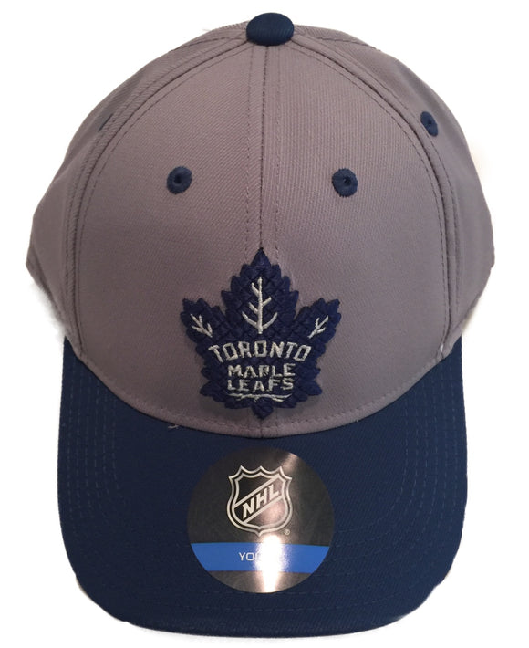 Youth Toronto Maple Leafs Blue Grey Performance Structured Snapback Hat Cap - Bleacher Bum Collectibles, Toronto Blue Jays, NHL , MLB, Toronto Maple Leafs, Hat, Cap, Jersey, Hoodie, T Shirt, NFL, NBA, Toronto Raptors