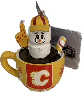 Calgary Flames Smores Mug Ornament NHL Hockey by Forever Collectibles