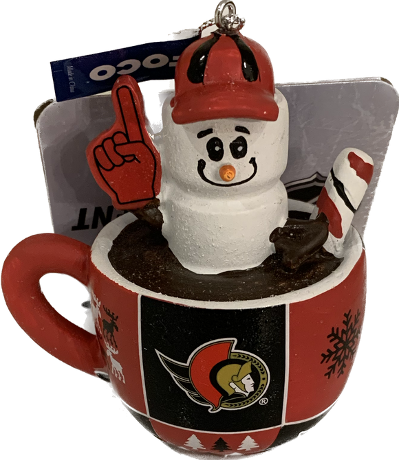 Ottawa Senators Smores Mug Ornament NHL Hockey by Forever Collectibles